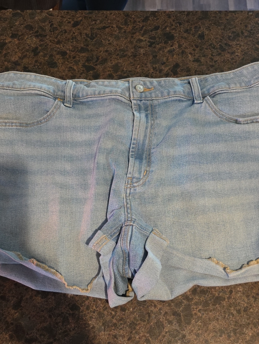 Old Navy Light Blue Cropped Denim Shorts